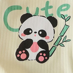 Cute Panda Baby Girls Pyjama Set – Soft Cotton Sleepwear for Toddlers
