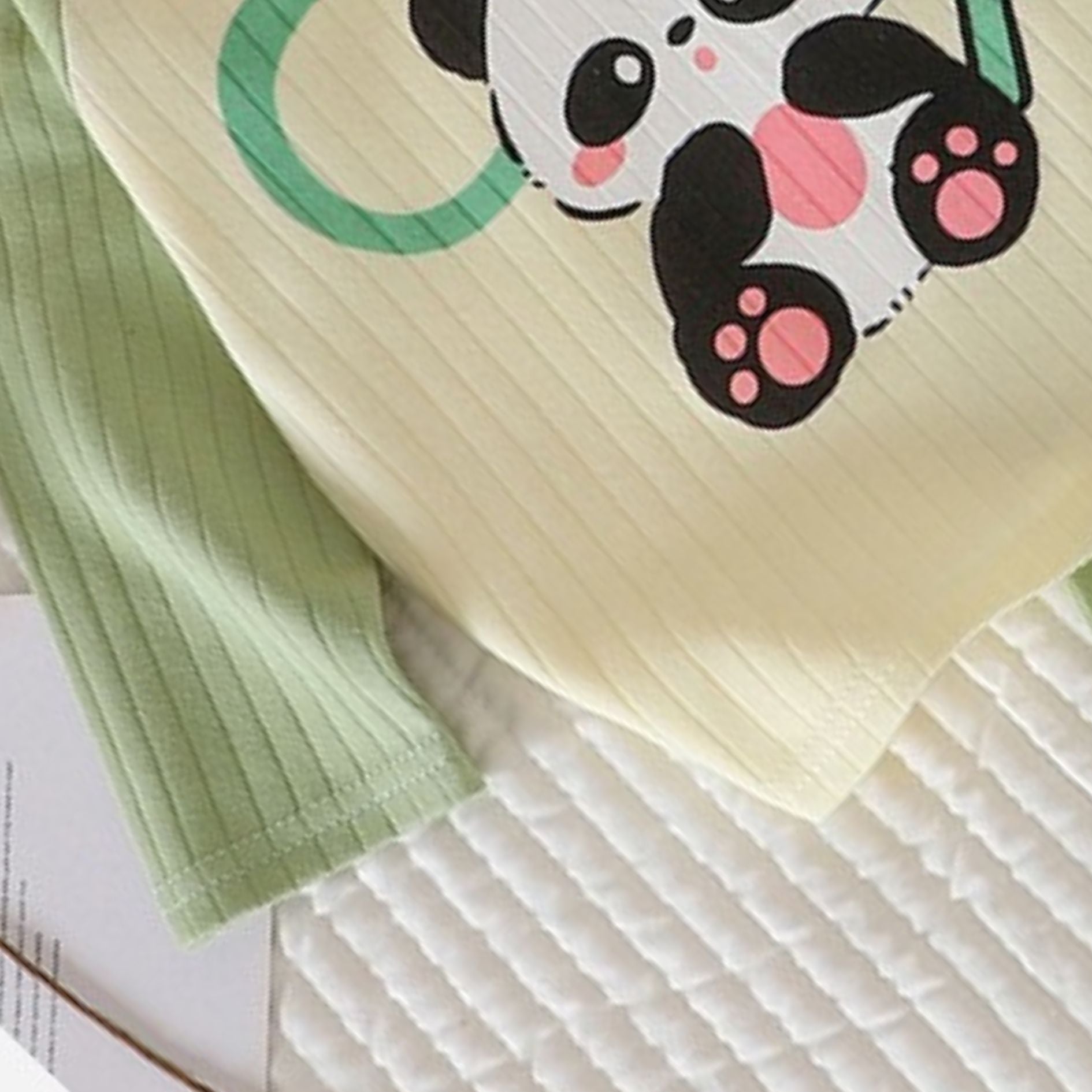 Cute Panda Baby Girls Pyjama Set – Soft Cotton Sleepwear for Toddlers