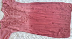 Alysha Rose Brown Ombre Long Rayon Kurta