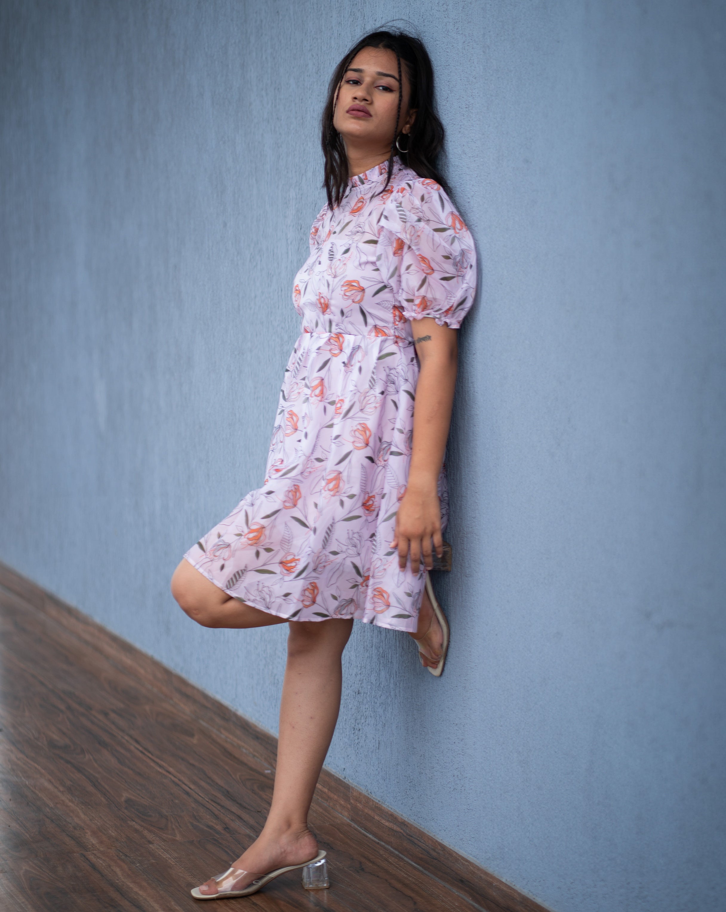 Blush Bliss Dress – Elegant Organza Charm