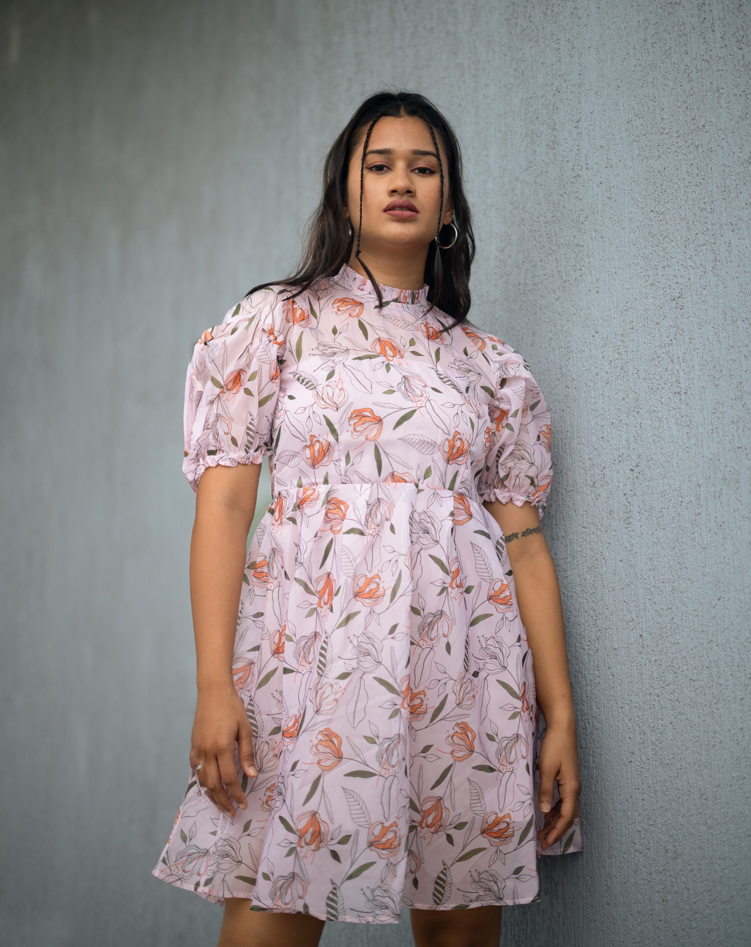 Blush Bliss Dress – Elegant Organza Charm