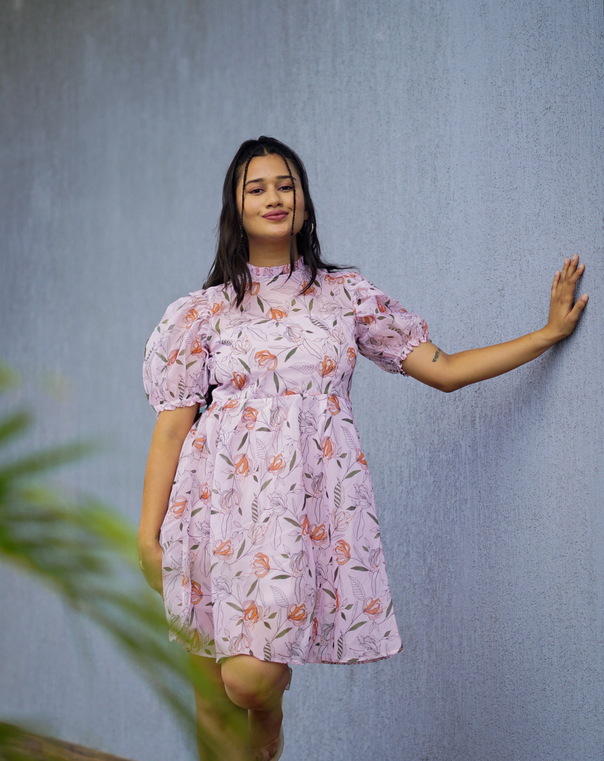 Blush Bliss Dress – Elegant Organza Charm