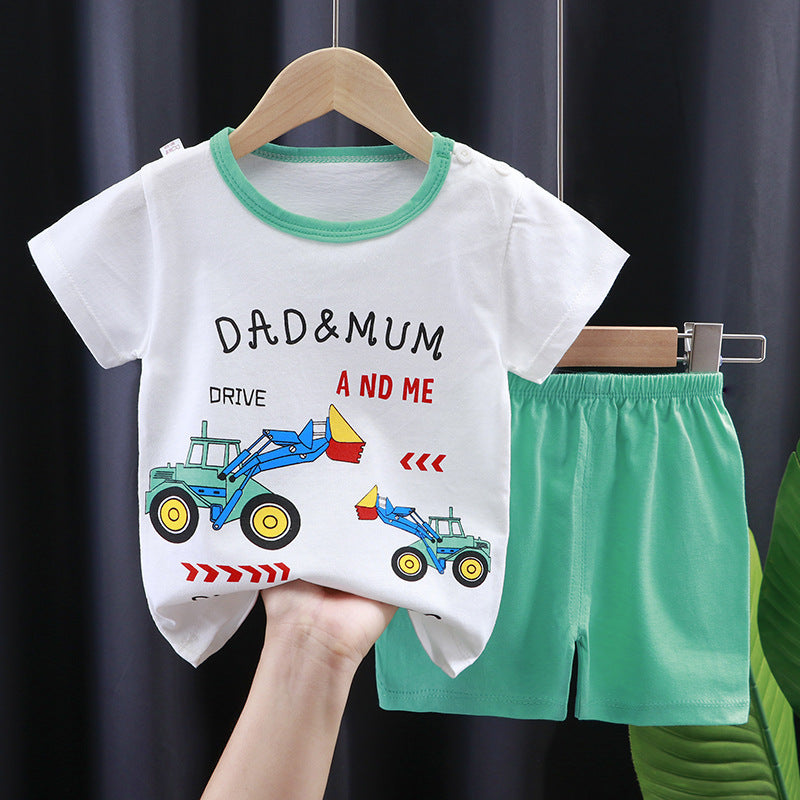 Dad Mum & Me Boys Set – Soft Cotton Two-Piece Outfit for Toddlers and Kids