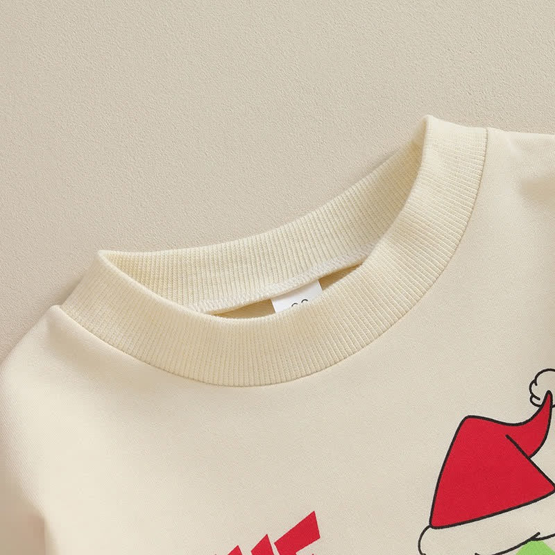 Dashing Christmas Baby Boys and Girls Sweatshirt Romper – Festive Cotton Blend Holiday Outfit