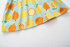 Delicate Lemon Cotton Girls Dress – Lightweight Casual and Party Wear