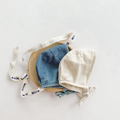 Denim Baby Romper with Matching Cap – Cute Unisex Outfit for Boys and Girls
