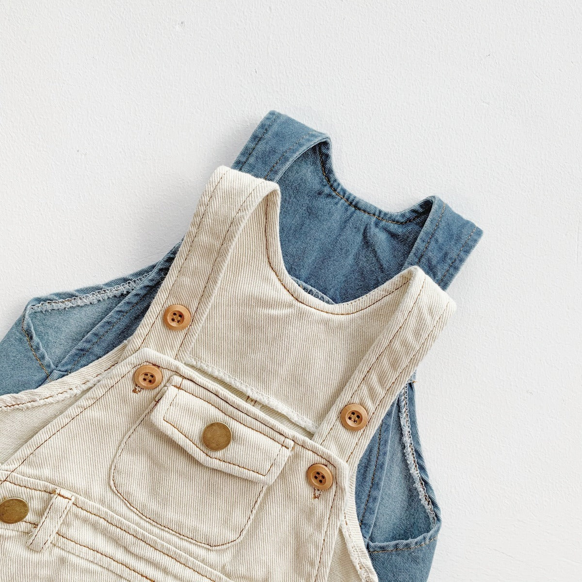 Denim Baby Romper with Matching Cap – Cute Unisex Outfit for Boys and Girls
