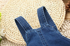 Denim Cute 3D Dog Jumpsuit for Baby Boys and Girls – Comfortable Unisex Outfit