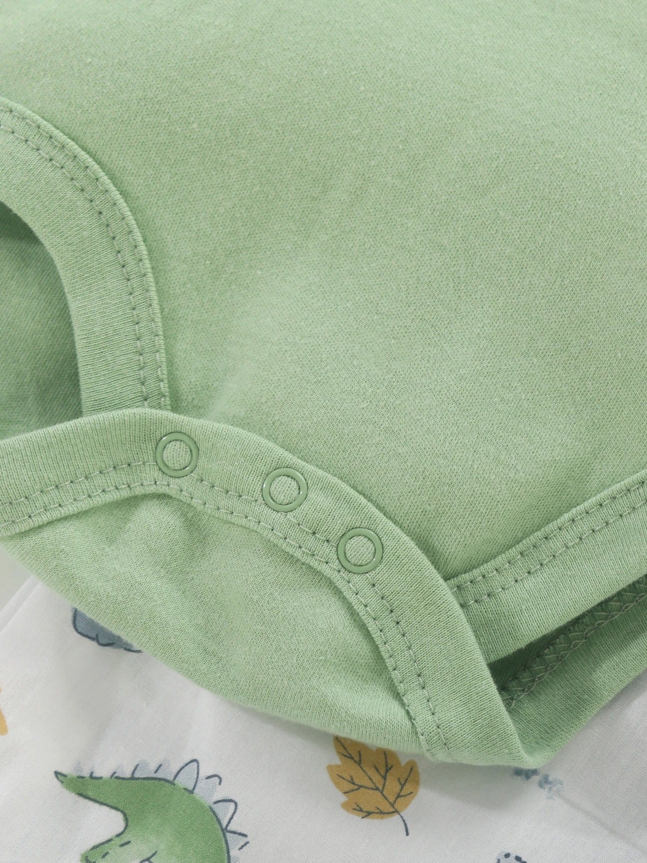 Dino Fun Baby Boy Cotton Romper Shorts and Hat Set – Cute Dinosaur Outfit for Infants