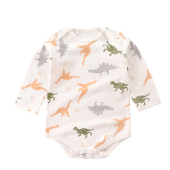 Dino Fun Baby Boy and Girl Cotton Romper – Cute Dinosaur Infant Outfit