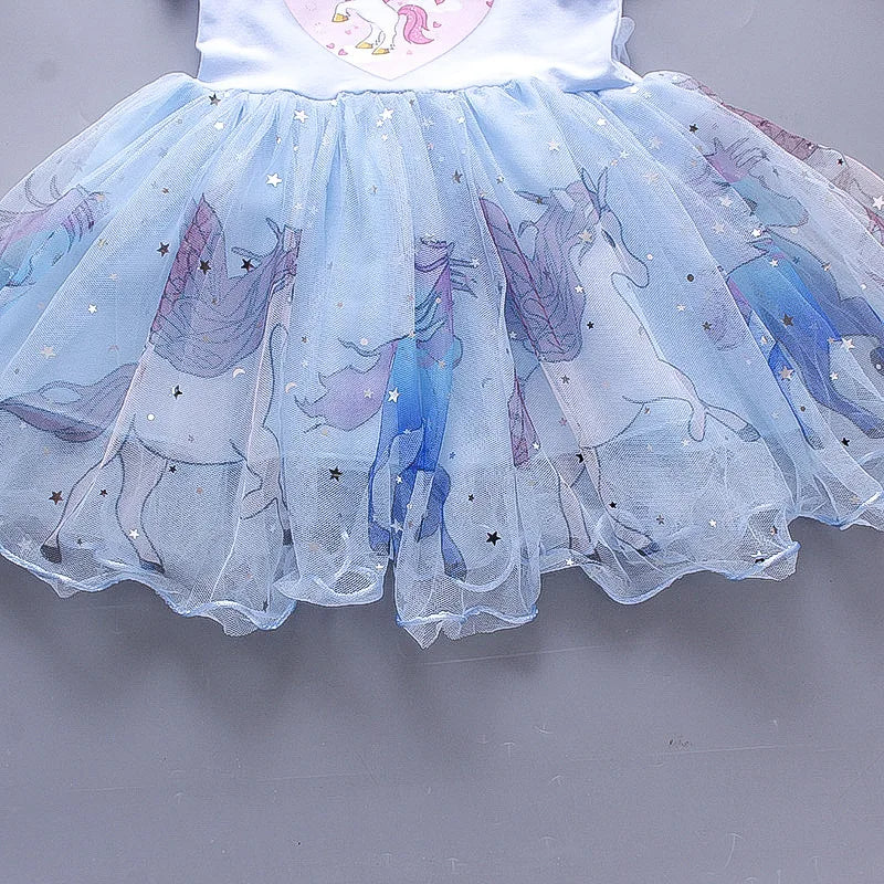 Princess Unicorn Girls Dress – Soft Cotton Liner Party Wear