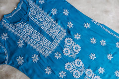 Saira Turquoise Blue Long Modal Kurta