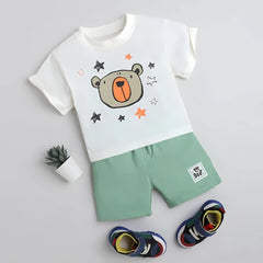 Everyday Fun Boys Cotton Blend Casual Outfit Set – Comfortable Top and Bottom
