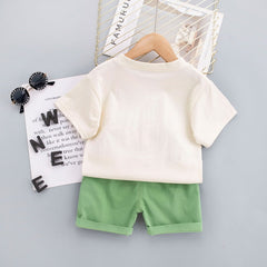 Everyday Fun Boys Cotton Blend Casual Outfit Set – Comfortable Top and Bottom