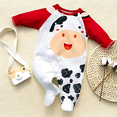 Farm Fun Baby Boys and Girls Romper – Soft Cotton One-Piece Outfit