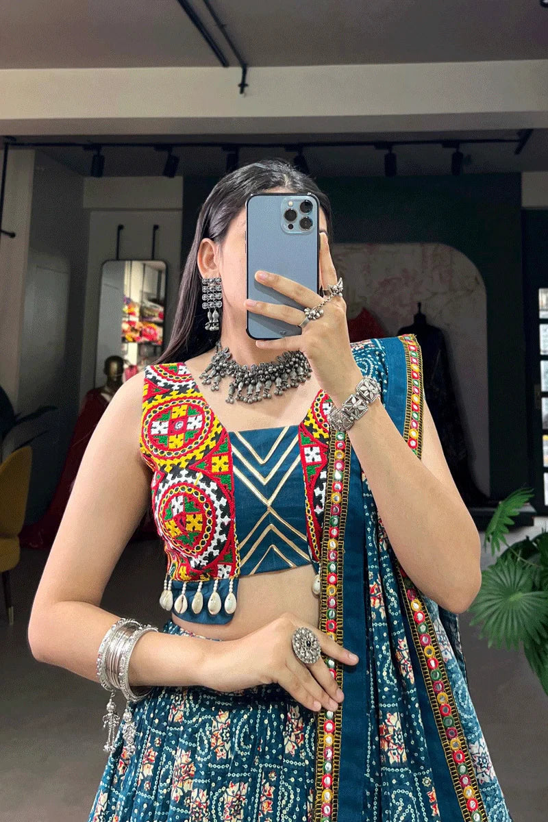 Navratri Special Bandhani Print Chaniya Choli