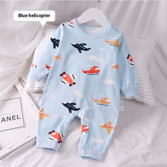 Fly Baby Airplane Boys and Girls Cotton Romper – Soft One-Piece Outfit with Airplane Design