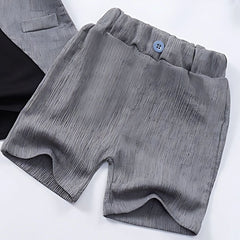 Gentleman Outfit Short Sleeve Boys Set – Smart Cotton Blend Shirt and Shorts for Special Occasions