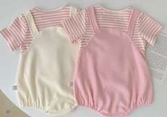 Gia Bunny Ears and Tail Baby Girls Romper – Soft Cotton One-Piece Outfit for Infants