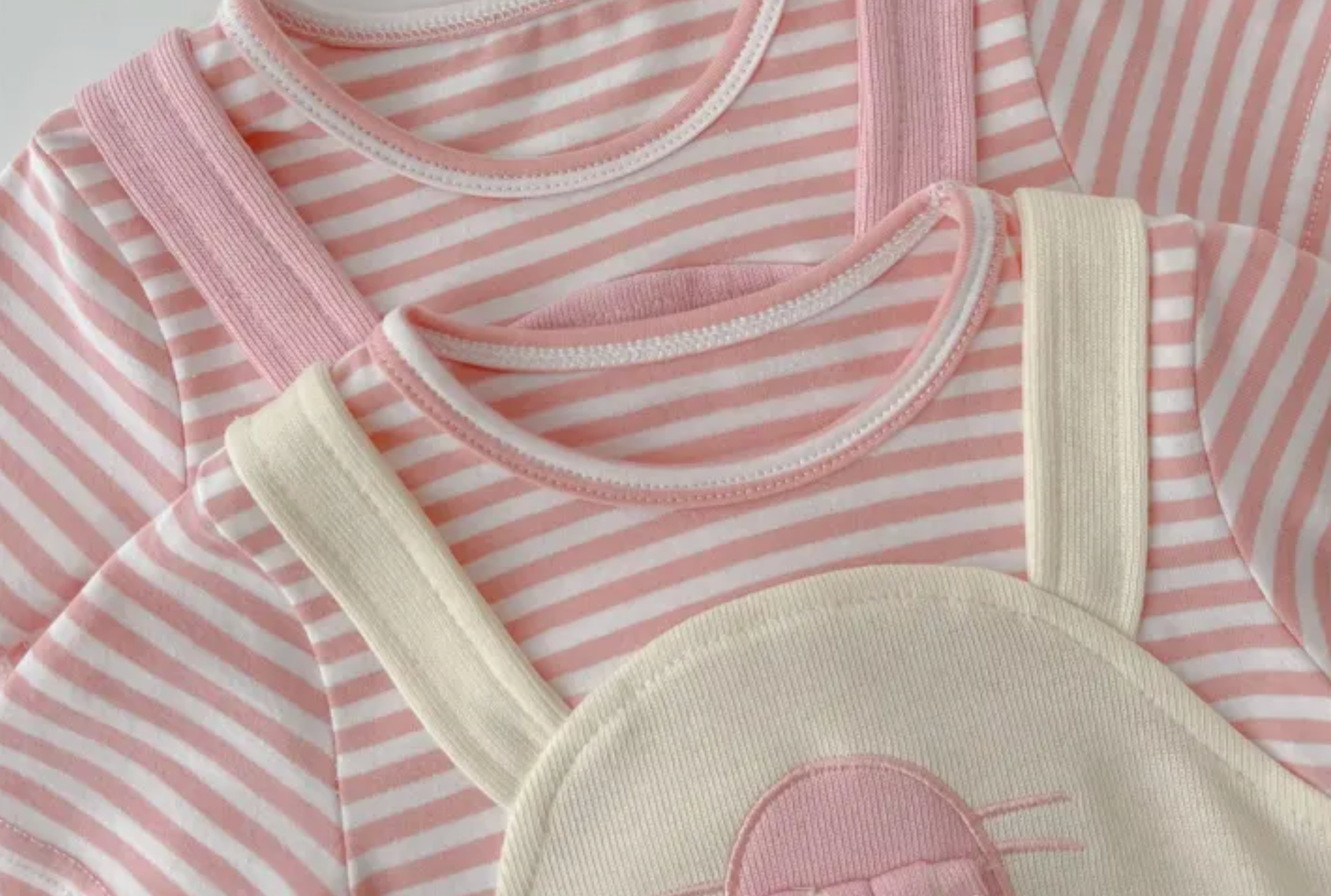 Gia Bunny Ears and Tail Baby Girls Romper – Soft Cotton One-Piece Outfit for Infants