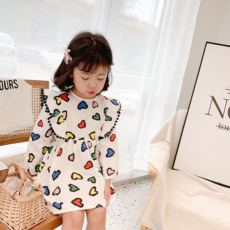 Happy Hearts Colourful Cotton Girls Dress – Comfortable Everyday and Party Wear