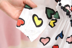 Happy Hearts Colourful Cotton Girls Dress – Comfortable Everyday and Party Wear