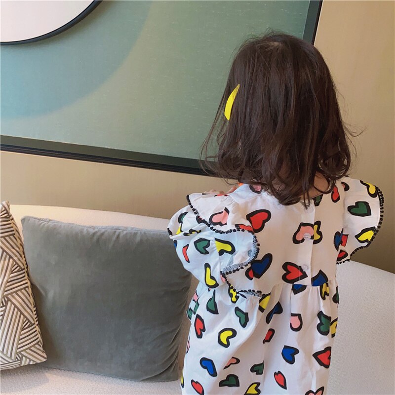 Happy Hearts Colourful Cotton Girls Dress – Comfortable Everyday and Party Wear