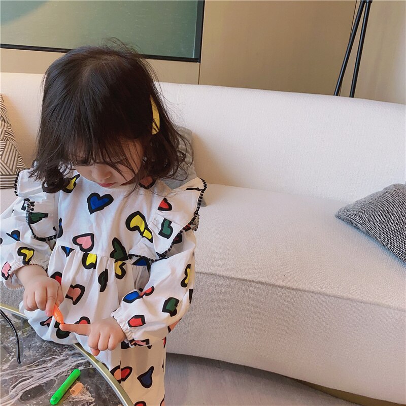 Happy Hearts Colourful Cotton Girls Dress – Comfortable Everyday and Party Wear