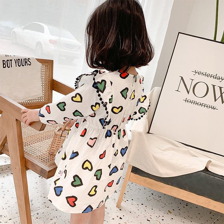 Happy Hearts Colourful Cotton Girls Dress – Comfortable Everyday and Party Wear