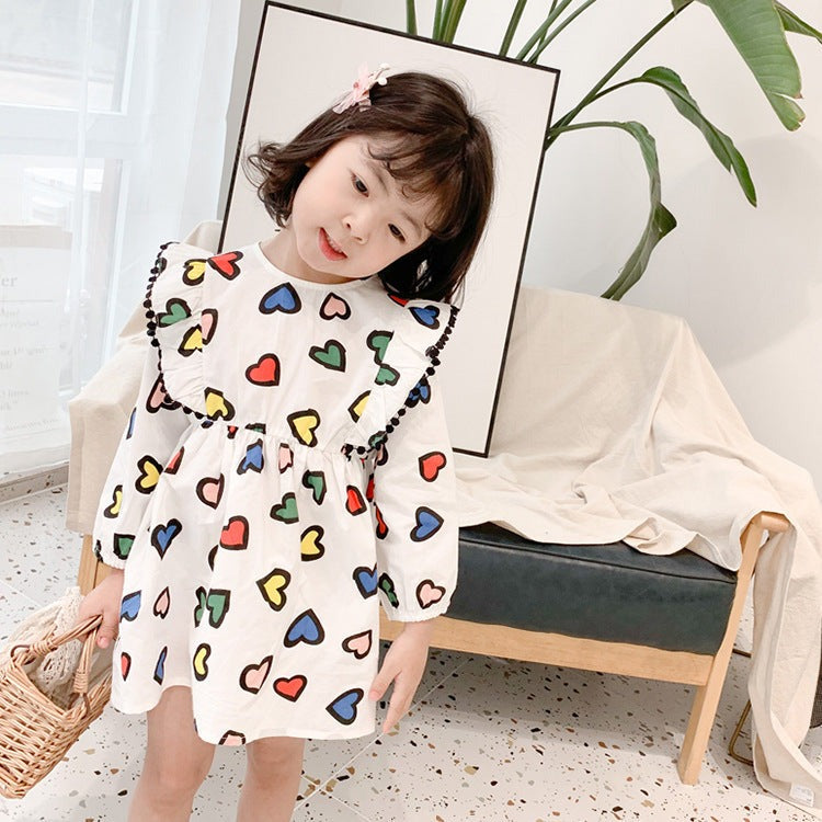 Happy Hearts Colourful Cotton Girls Dress – Comfortable Everyday and Party Wear