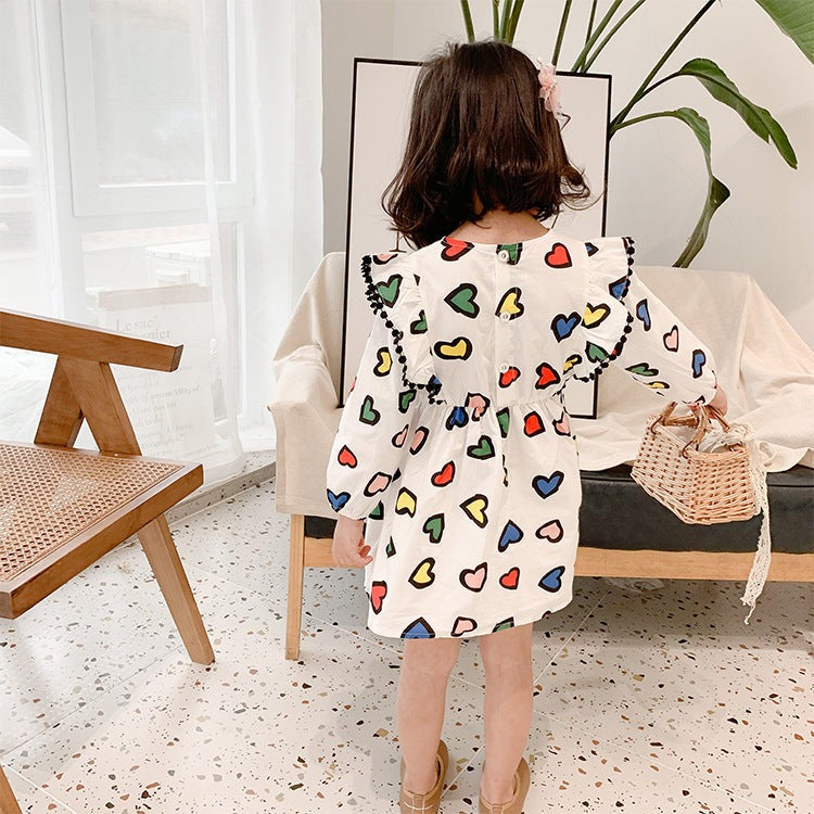 Happy Hearts Colourful Cotton Girls Dress – Comfortable Everyday and Party Wear