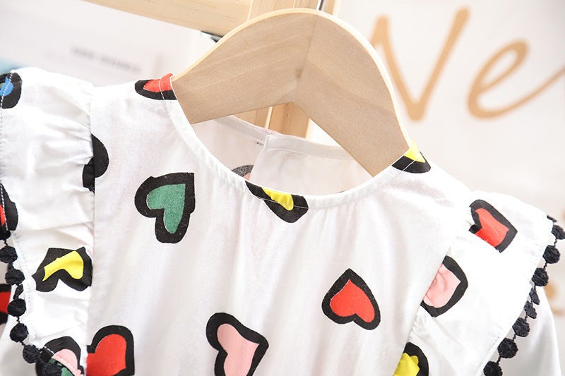 Happy Hearts Colourful Cotton Girls Dress – Comfortable Everyday and Party Wear