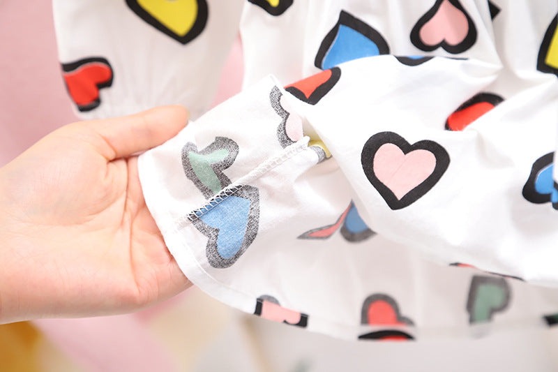 Happy Hearts Colourful Cotton Girls Dress – Comfortable Everyday and Party Wear