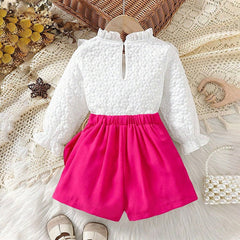 Hazel Girls Top and Skorts Set – Stylish Cotton Outfit for Kids