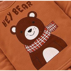Hey Bear Kids Set – Soft Cotton Blend T-shirt and Shorts Outfit for Boys and Girls