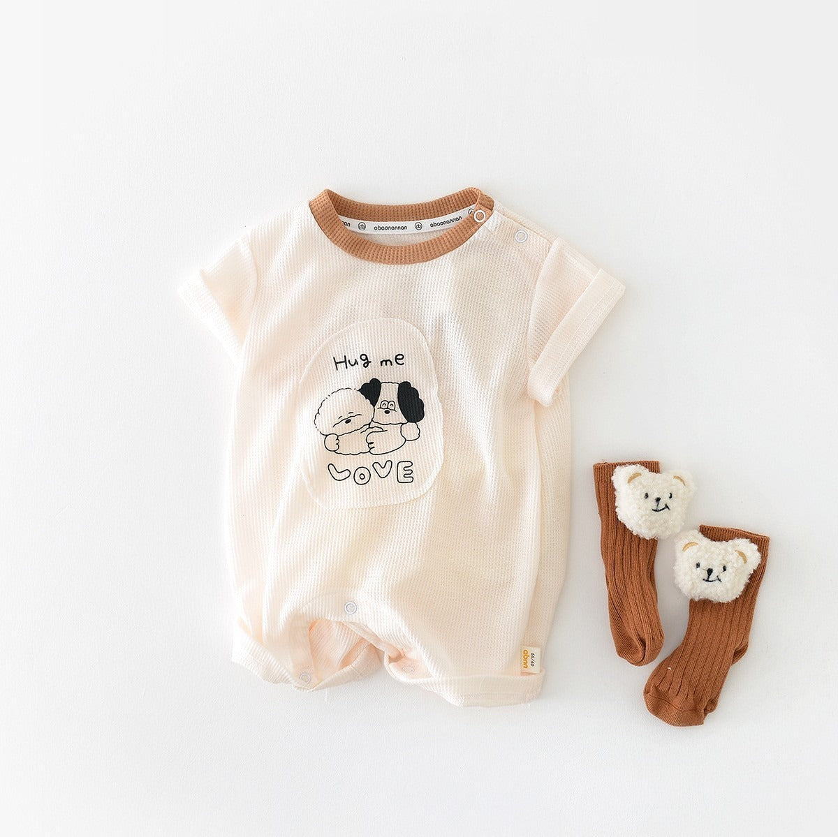 Hug Me Love Baby Boys and Girls Romper – Soft Cotton Unisex One-Piece Outfit