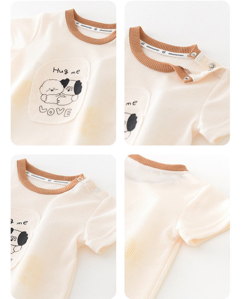 Hug Me Love Baby Boys and Girls Romper – Soft Cotton Unisex One-Piece Outfit