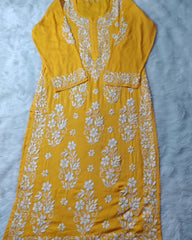Noorie Premium Straight Chikankari Kurti