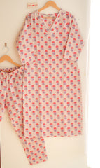 Petal Serenade Lace Suit Set - Sukoon 2.0 (Slim Fit)