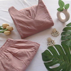 Minimal Mauve Comforter Suit Set