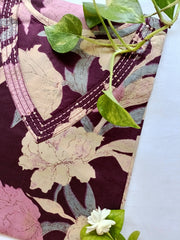 "Navya" Sanganeri hand block printed cotton Kurta