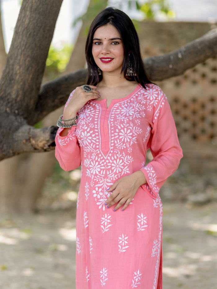 Saheli Modal Chikankari Kurti Sets
