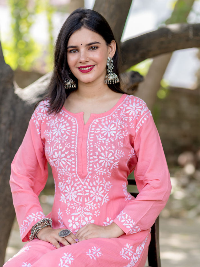 Saheli Modal Chikankari Kurti Sets