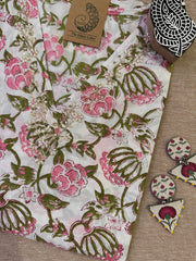 "Suhani" Hand Work Embellished Cotton kurta