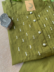 "Heena" Cotton Kurta with Pants (2pc)