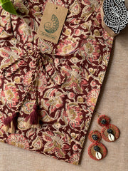 "Suri" Hand Block Printed Tassel Cotton kurta - Big Size