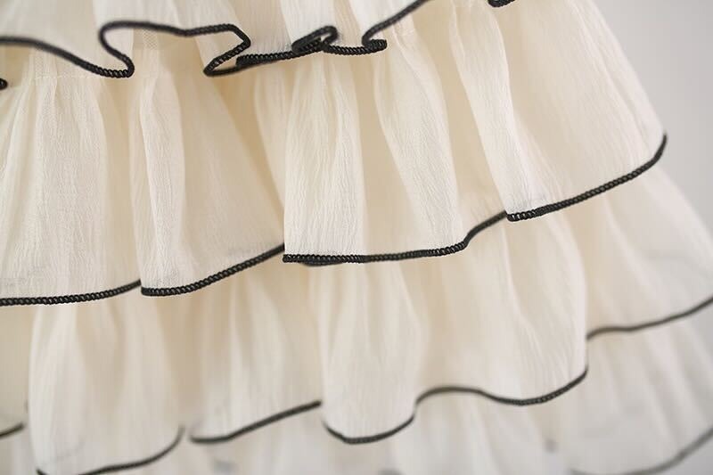 Black Frill Baby Girls Cotton Dress – Stylish Party and Casual Wear