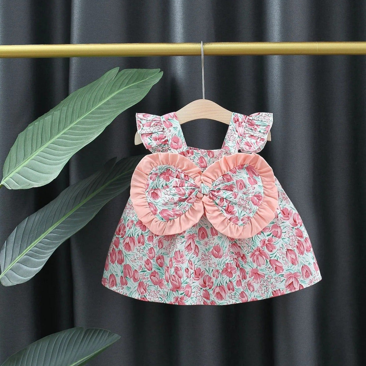 Infinity Bow Girls Cotton Dress – Comfortable Party and Casual Wear