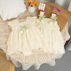Ivy Demure Baby Girls Tulip Romper Dress – Soft Cotton Blend Outfit