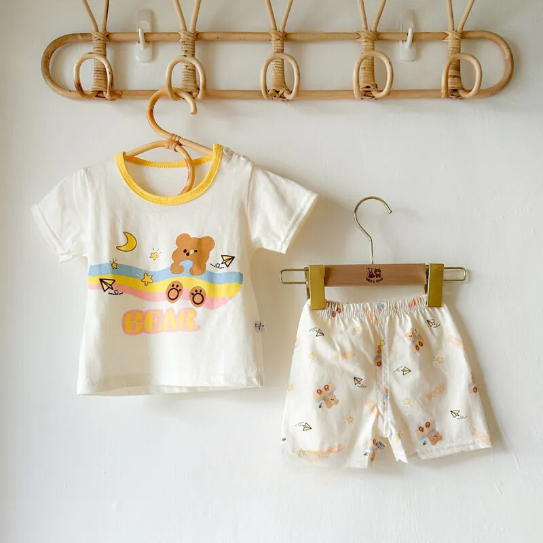 Cuddle Time Baby Girls Cotton Lounge Set – Comfortable Two-Piece Outfit